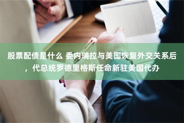 股票配债是什么 委内瑞拉与美国恢复外交关系后，代总统罗德里格斯任命新驻美国代办