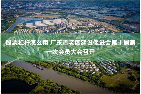 股票杠杆怎么用 广东省老区建设促进会第十届第一次会员大会召开